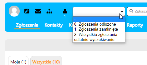 Szablony wyszukiwania w systemie ticketowym